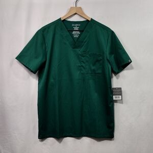 NWT Jaanuu Scrub Top Women's S Green Nurse Doctor Hospital Medical Workwear